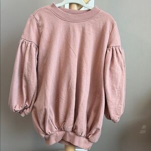 Little James Pink Balloon Sleeve Oversized Sweatshirt Size 2-3